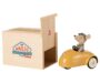 Maileg mouse car with garage- yellow