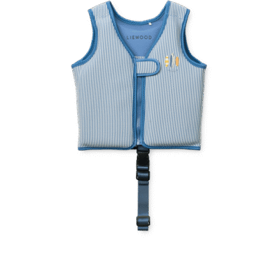 Liewood Dove Seersucker Swim Vest LW20739 Y/D stripe Riverside / Creme de la creme 15-19 KG