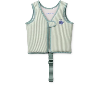Dove Seersucker Swim Vest	LW20739	Peppermint / Sandy 19-30 KG