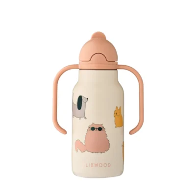 Liewood Kimmie Water Bottle 250 ml 2503 Cats and Dogs / Sandy