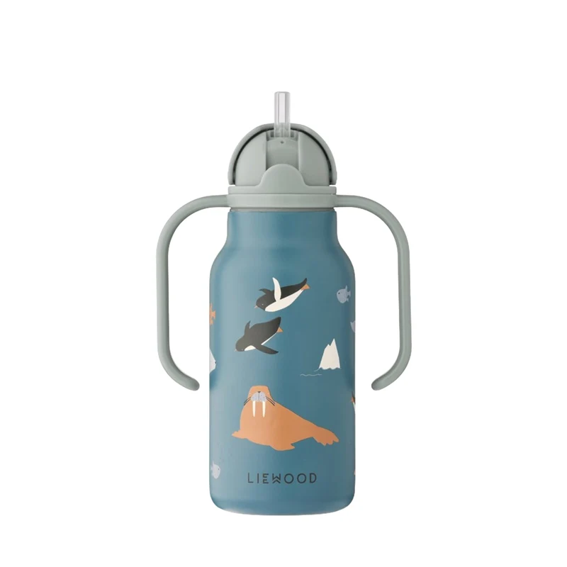 Liewood Kimmie Water Bottle 250 ml2501 Arctic Sea Ocean view2