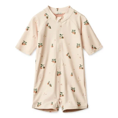 Liewood Max Printed Shortsleeve Swim Jumpsuit LW17602 1232 Peach / Sea shell 56