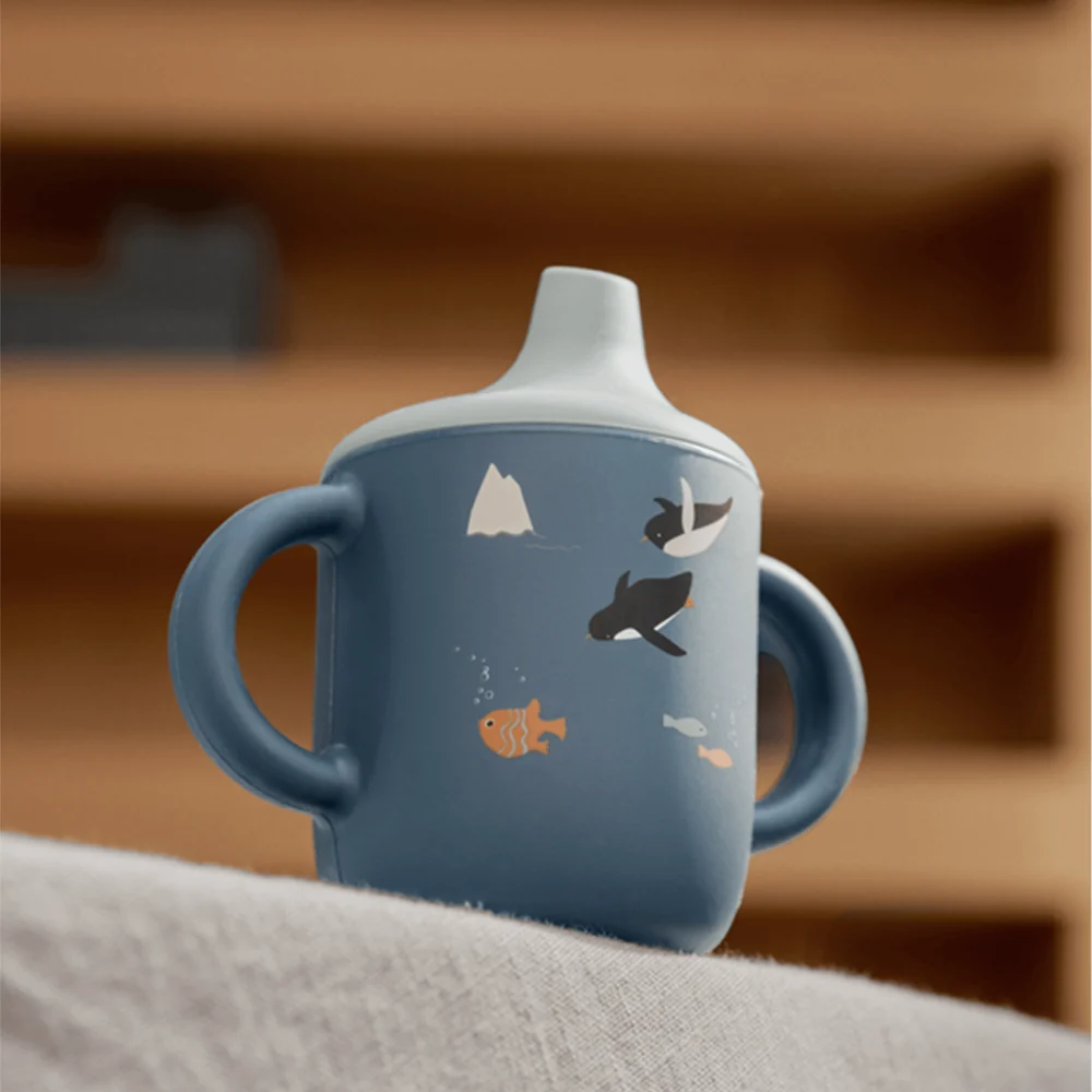 Liewood Neil Sippy Cup 2501 Arctic Sea Ocean view2