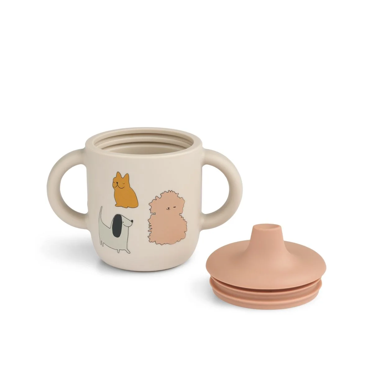 Liewood Neil Sippy Cup 2503 Cats and Dogs Sandy2