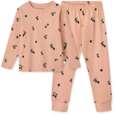 Liewood	Wilhelm Printed Pyjamas Set 2514 Mini Berry / Pale tuscany	86/92 (3-4Y)