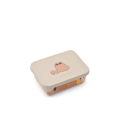 LIEWOOD Ako Tritan Snack Box Cats and Dogs / Sandy