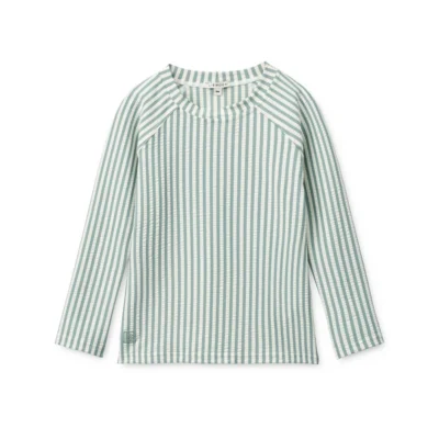 Liewood	Noah Seersucker Longsleeve Swim Tee LW19978 - 2662 Peppermint / Sandy size 104 (4Y)