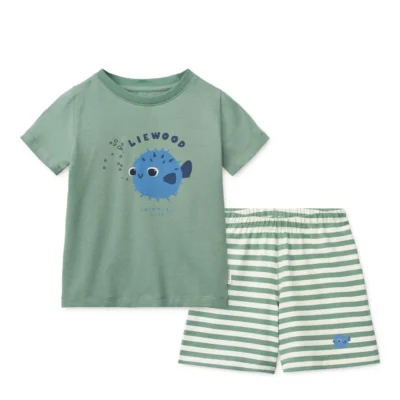 Liewood Ilford Set Pufferfish / peppermint / mix size 134/140 (9-10Y)