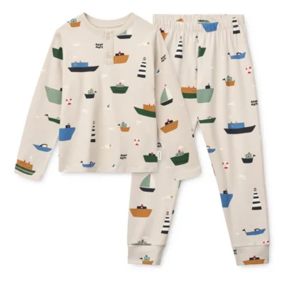 Liewood Wilhelm Printed Pyjamas Set Sailing / Sandy size 134/140 (9-10Y)
